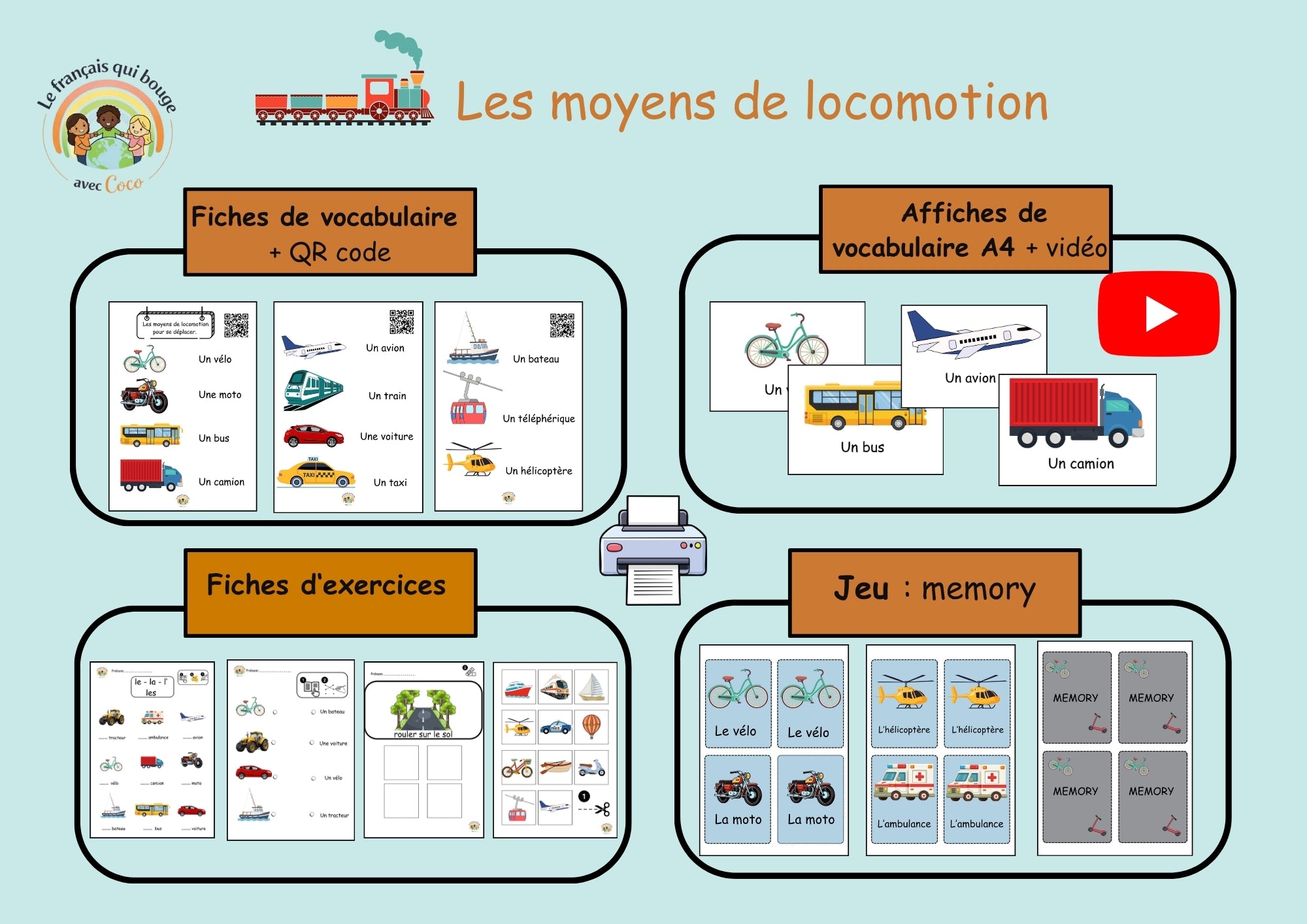 Les moyens de locomotion